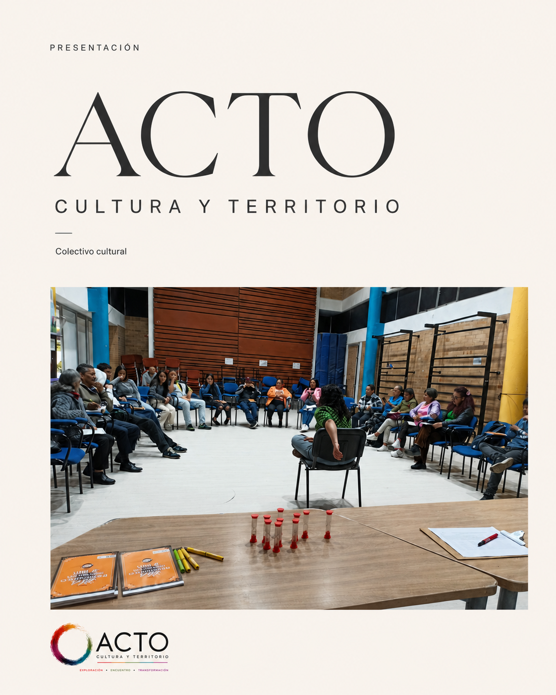 Proyección comunitaria de las piezas producidas