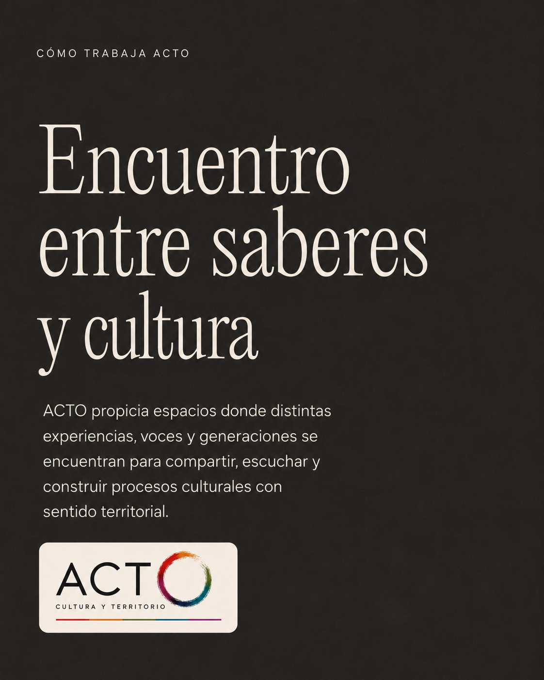 Fotografía del proceso Escucha territorial